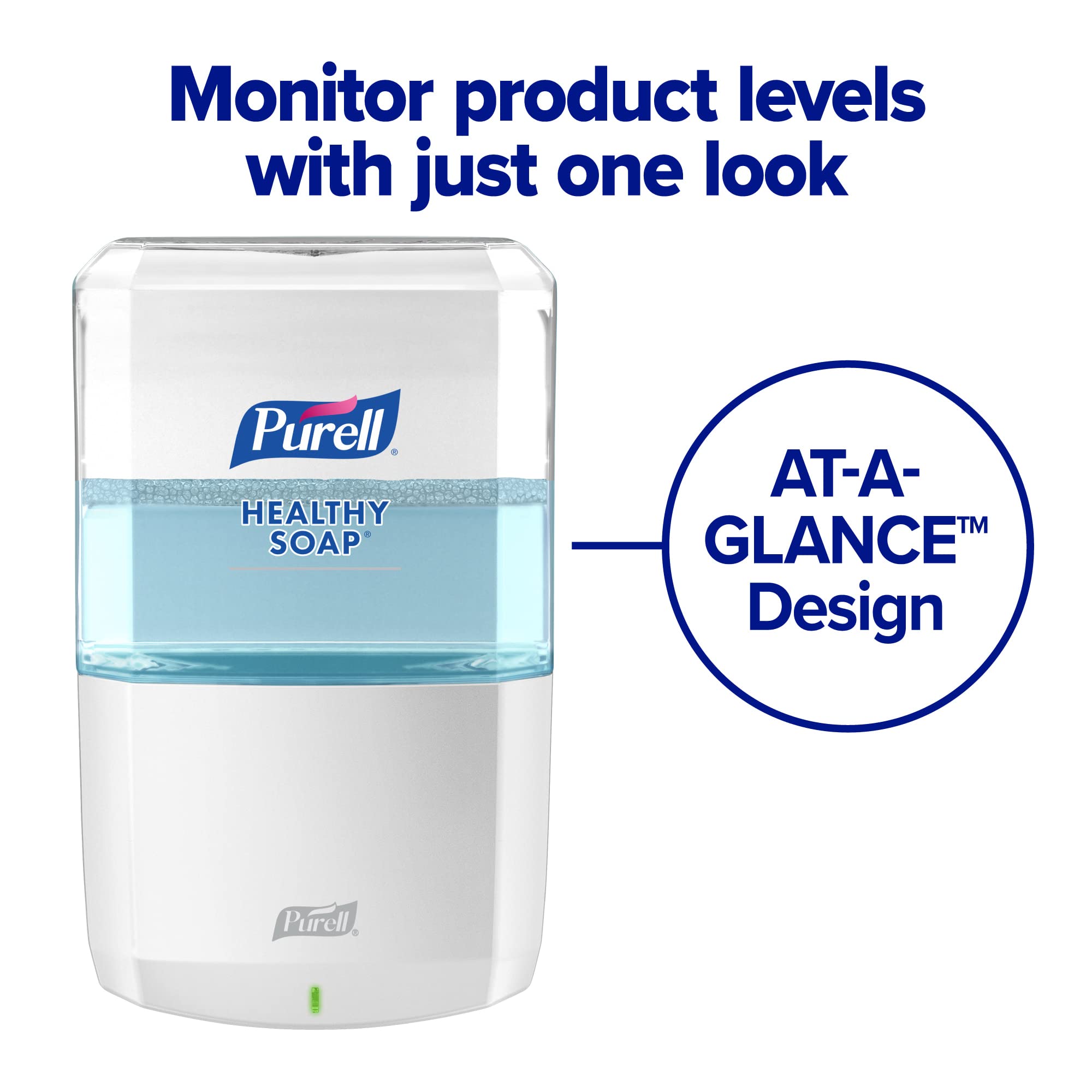 PURELL ES8 Automatic Hand Soap Dispenser, White, for 1200 mL PURELL ES8 Soap Refills (Pack of 1) - 7730-01 - Manufactured by GOJO, Inc.