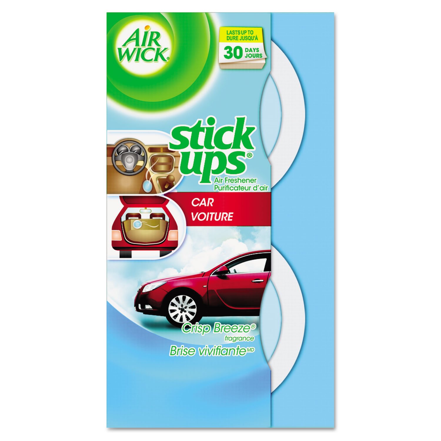 Air Wick Stick Ups Air Freshener, Crisp Breeze, 2 Count