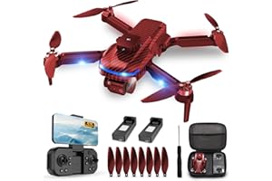 MSMV 4K Drones with Camera for Adults & Kids 8-12, RC Quadcopter with Emergency Stop/Headless Mode/360° Flips, Professional Drone Toys with Carrying Case & 2 Batteries for Boys Girls