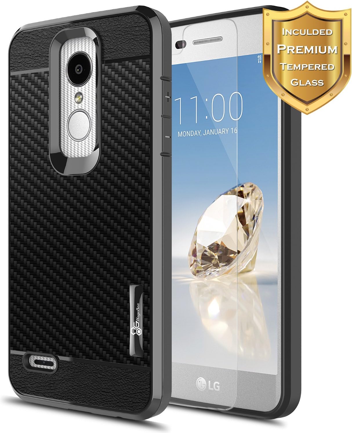 Best lg aristo 2 privacy tempered glass screen protector