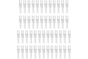 PATIKIL Archery Arrows Nocks 4.2mm 0.165", 50 Pack Clear Insert Arrow Nock Replacement for Hunting Arrows Compound Bow Recurv