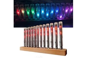 PUYODE SYL-Via Music Spectrum Display, Sylvia Music Spectrum Display, Colorful Music Rhythm Light Bar Audio Spectrum Analyzer Display (1Pc)