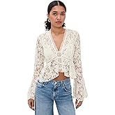 Free People Women's Whispering Love Lace Top