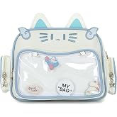 Freie Liebe Cute Cat Ita Bag Kawaii Anime Backpack With Insert Pin Display Y2k Crossbody Bag