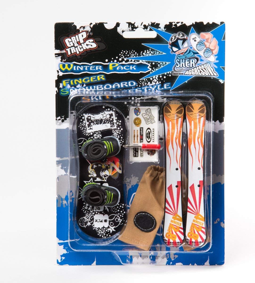 Grip & Tricks Finger Snowboard Ski Freestyle Pack1 Winter Model 4
