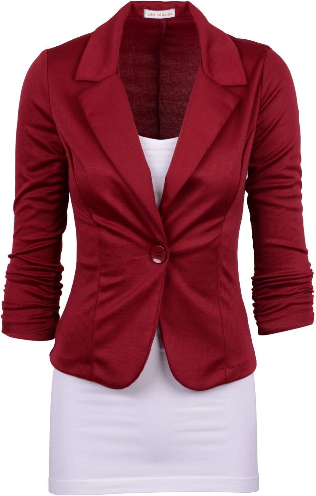 Women's Casual Work Solid Color Knit Blazer