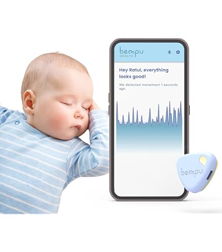 Hero MD Baby Monitor 2 Cameras PICO 2 By SNUZA - Smart Sleep Monitor. App-Enabled Or Standalone Device. Tracks Movement, Body Position And Skin Temperature. Alarm And Wake-Up Vibration For Safer Sleeping