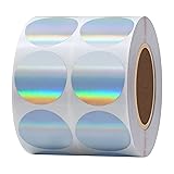 Hybsk 1000pcs Holographic Silver Labels Color