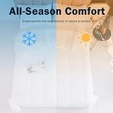 HIG 3 Pieces White Reversible Duvet Set 200x200cm OEKO-TEX 10.5 Tog view 2