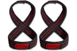 SERIOUS STEEL FITNESS Figure 8 Straps | Deadlift Straps | Heavy Duty Lifting Straps | Strongman Axle Straps - 3 Sizes