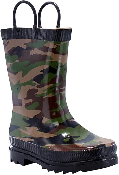 boys camo rain boots