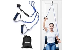 Bilbear Over The Door Shoulder Pulley for Physical Therapy at Home,Arm Pulleys for Shoulder Rehab Over Door,Over Door Exercise Pulleys for Shoulders Rehab,Home Pulley System Reduce Frozen Shoulder
