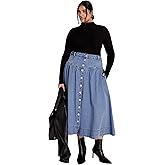 City Chic Women's Plus Size Skirt - Ari Denim