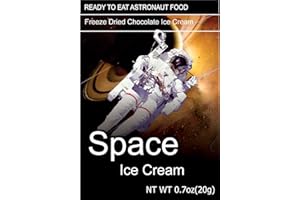 Space Ice Cream 5 Count (Chocolate) - All Bags Feature Rich Chocolate Flavor - No-Melt, Shelf-Stable, Travel-Friendly Galactic Snack - Perfect for Hiking, Camping, Parties - Made in USA - 20g/bag