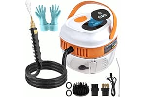 HOTOBY Handheld Steam Cleaner with Touch Screen, 1.5L Large Water Tank, Portable Steam Cleaner, 6-gears adjustable, High-Temperature Pressurized Steam Cleaning Machine for Home, Kitchen, Bathroom, Tile, Car