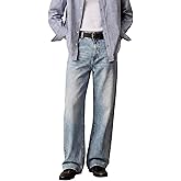 Men's Baggy Jeans Wide Leg Loose Fit Denim Pants Casual All Season Everyday Trousers Old Money Quiet Luxury Relaxed Fit