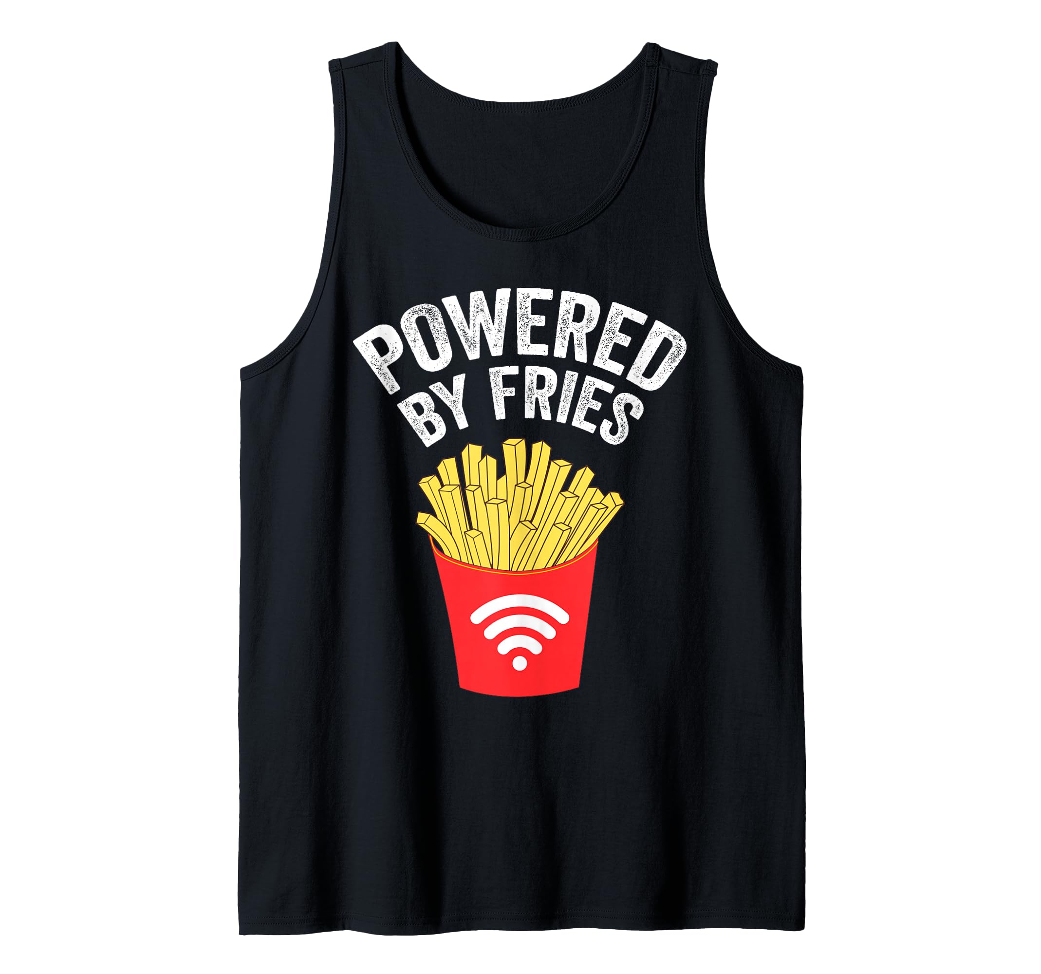 Powered by French Fries Shirt - French fries Tank Top