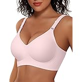 Vertvie Womens Wireless Bras No Underwire Push Up Bra Seamless Supportive Full Coverage Everyday Bras Regular and Plus Size