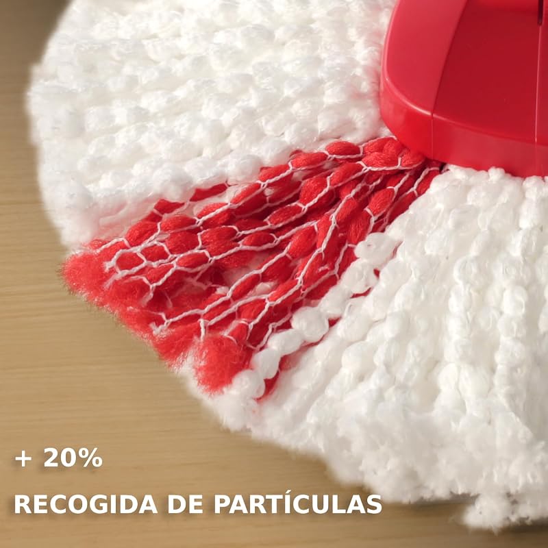 Esfregona vileda turbo easy wring & clean com balde de pedal, cabo telescópico de 85 a 130 cm, com limpador giratório, microfibra 2 em 1, vassoura cinza