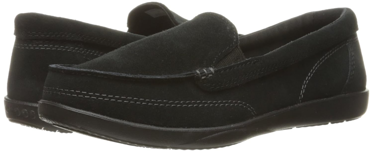 crocs women's walu ii suede loafer boat shoe