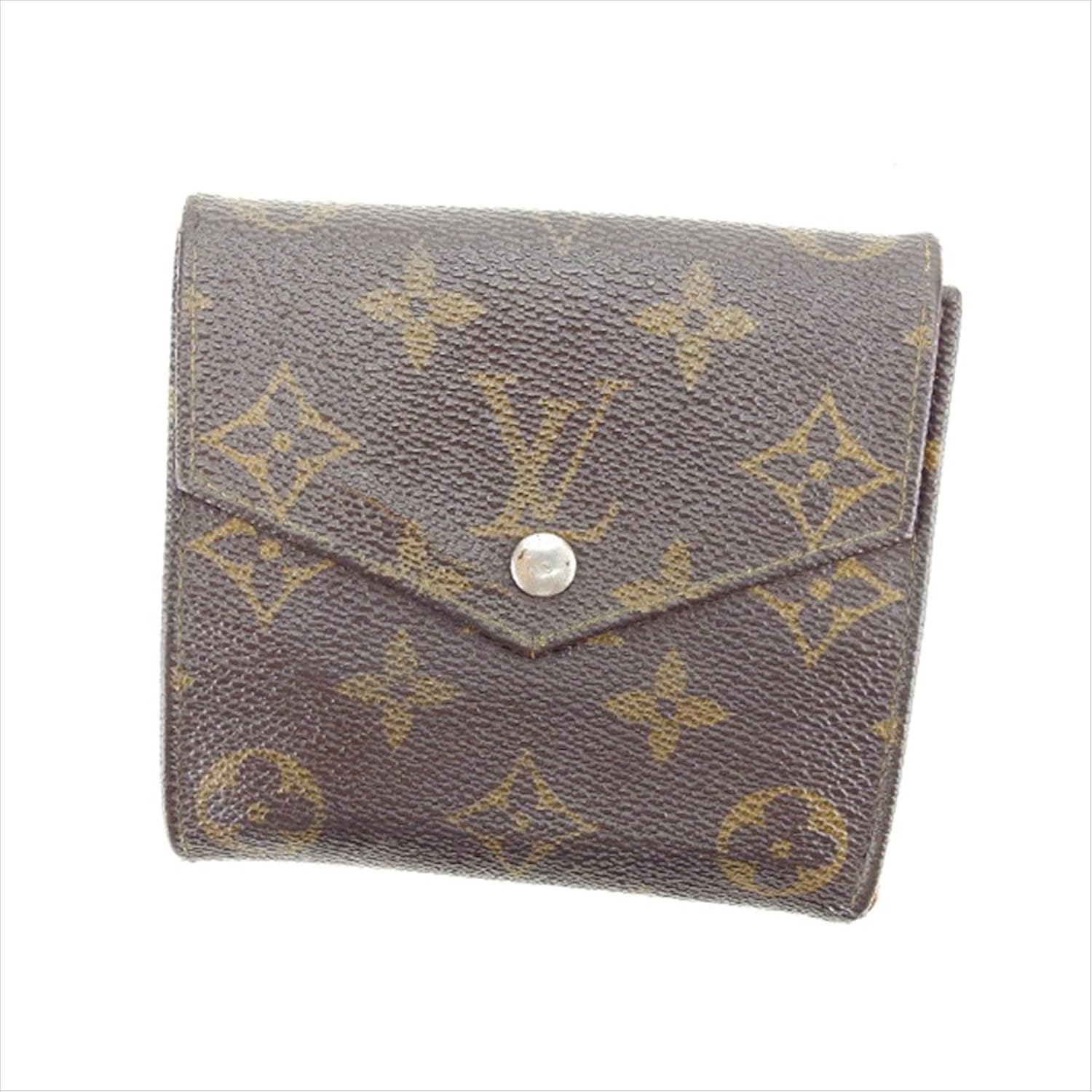 100 本物保証 ルイヴィトン Louis Vuitton Wホック財布 廃盤レア レディース ボルトモネビエ 旧タイプ M モノグラム 中古 L1052 B01lxwk1cf Studioweb Com