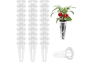 EVERECOO 50 Pack Grow Baskets for Hydroponic Growing System, Seed pods Basket Compatible with aero Garden Grow Sponge Starter pods