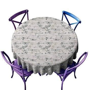 Amazon Com Onecute Waterproof Table Cover Airplane Old Fashioned
