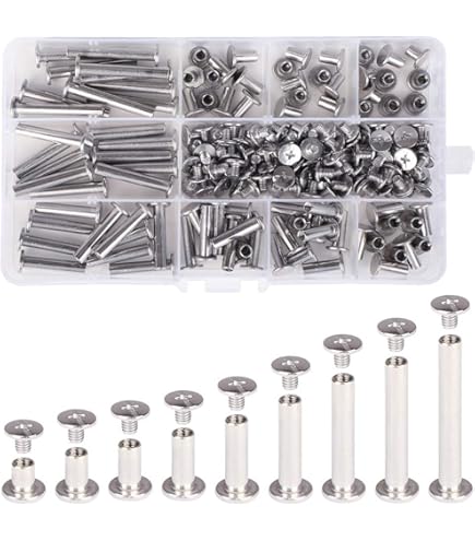 Amazon.com: uxcell Screw Post Female 5x55mm Belt Buckle Binding