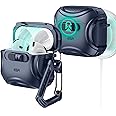 ESR for AirPods 4 Case (HaloLock), Compatible with AirPods 4 Generation Case (2024) (USB-C), Compatible with MagSafe, Drop-Proof Lock, Easy Open, Cyber Series, Blue