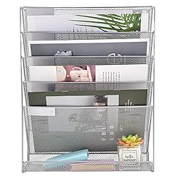 EASEPRES Desk File Organizer Mesh 5-Tier, Hanging
