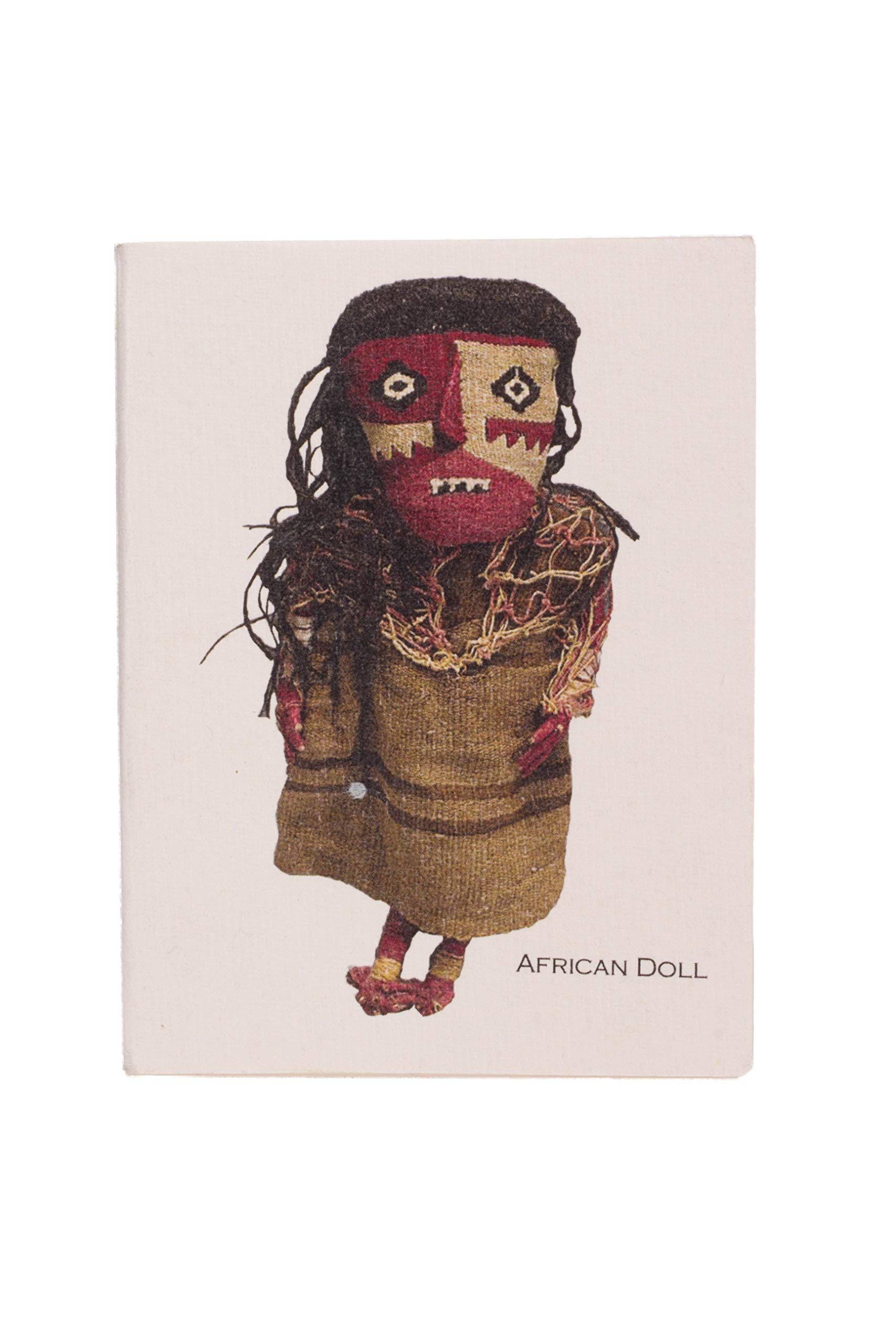 De Kulture Handmade African Doll Artwork Pocket Diary Masterpiece Acid Free Paper, Flat Open Soft Cover, Ideal for Roadtrip & Vacation Notes- Best Gift For Men Women,100 Pages,125 GSM, Set of 2