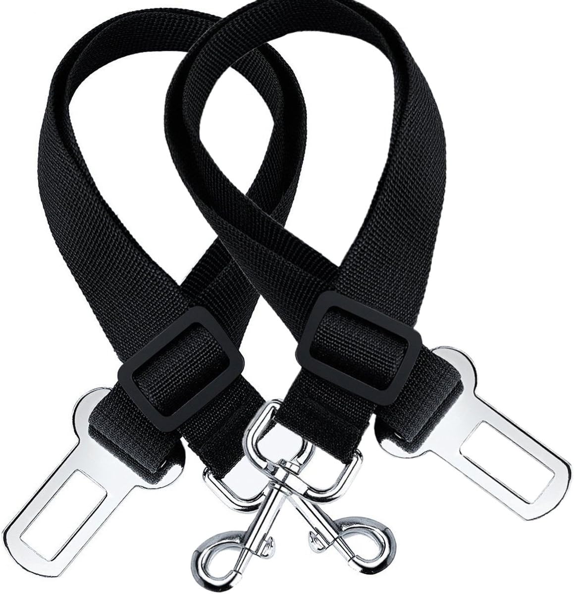 Pet Seat Belts, Dog Car SeatBelt Safety Harness Adjustable Buckle