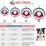 BEAUTYZOO Inflatable Dog Collar Medium Blue Shark - Donut E-Collar view 3
