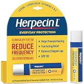 Herpecin-L Everyday Protection Lip Balm Stick, SPF 30 - Relief from Cold Sores, Fever Blisters, and Chapped Lips with Lemon Balm, 0.1oz