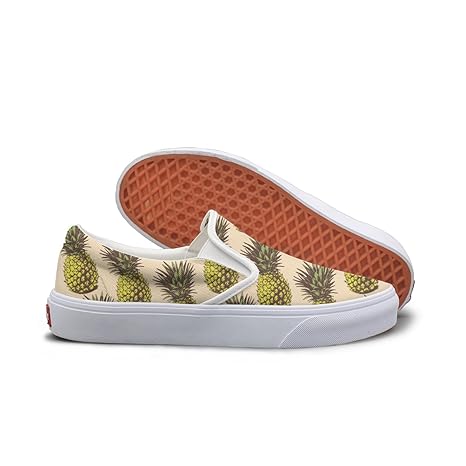 Amazon Com Seerted Seamless Pineapple Comfortable Sneakers For