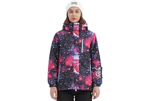 BGX Women's Ski Suit Windproof Waterproof Snowboard Colorful Printed Ski Snow Winter Jacket