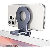 Itramax Continuity Camera Mount for Desktop Monitor&iMac,iPhone Webcam Stand,Magnetic Monitor Mount,Desktop Screen Continuity Holder for MagSafe iPhone 17 Air 16 15 14 13 12 Pro Max,Mac,TV,Laptop
