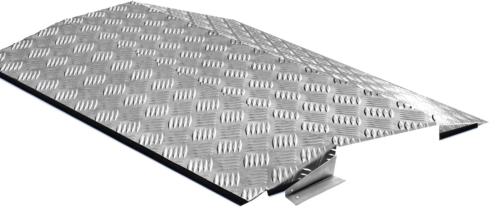 Door Ramp with Protective Edging Strip (Bridging Ramp with Strip and Fix Plates)