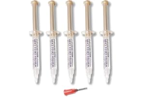 5 XL 38% Teeth Whitening Gel Dentist Recommended High Intensity Carbamide Peroxide Pro Dental Lab Direct, Sensitivity Free, Sold by Dentists, Whiter Smile Labs Fast WHITENING Results