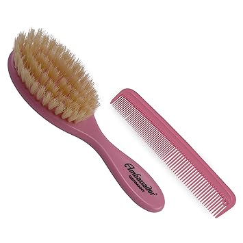 pink baby brush