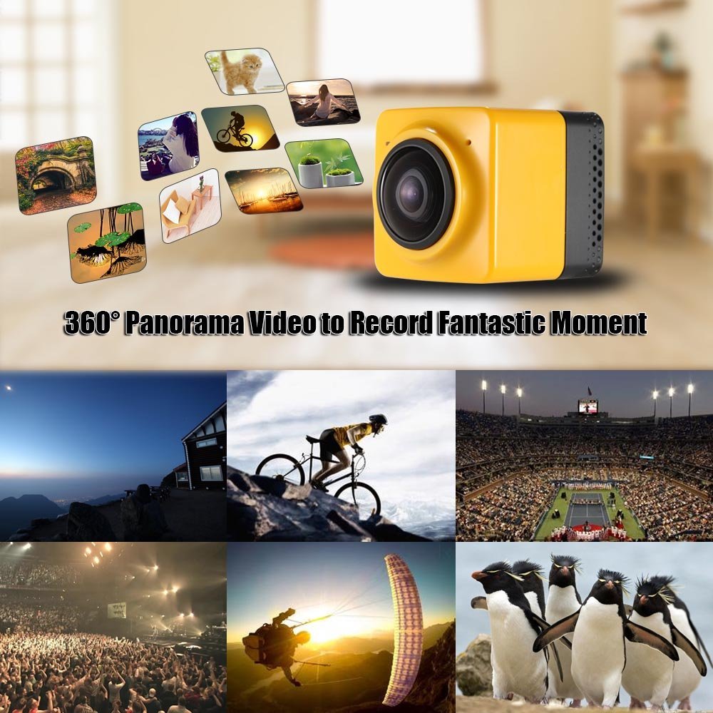 Action Cam 360° Docooler Cubo Super Mini 360