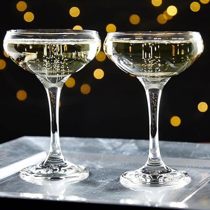 Amazon.de Gatsby Champagner Coupe Gläser, Set von 2