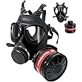 DADUMK Full Face Respirator Mask - Gas Masks Survival Nuclear and Chemical for Asbestos, Fume, Resin, Dust and Chemical