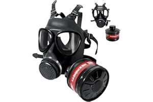 DADUMK Full Face Respirator Mask - Gas Masks Survival Nuclear and Chemical for Asbestos, Fume, Resin, Dust and Chemical