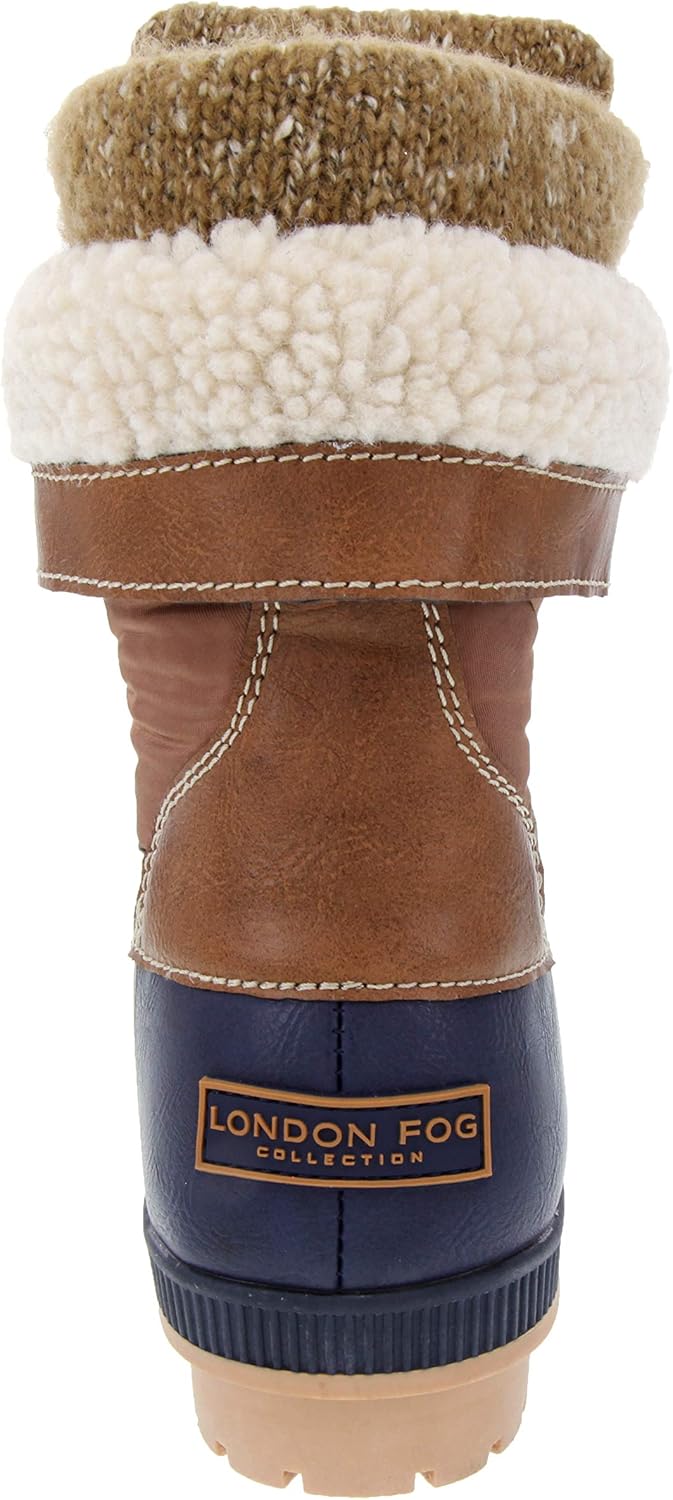  | LONDON FOG Womens Mitten Cold Weather Duck Boot for Snow | Snow Boots
