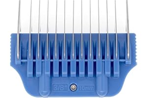 Bucchelli 10MM 3/8" Cut Wide Clipper Guard Attachment for A5 Type Blade | Stainless Steel Blade for Professional Groomers and Stylist | Snap-On/Off Design