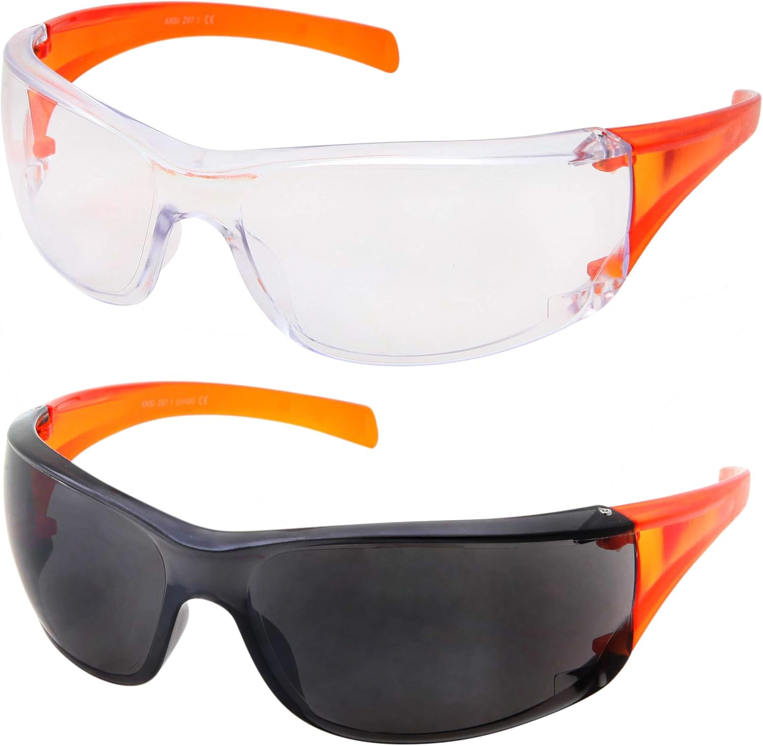 orange safety glasses