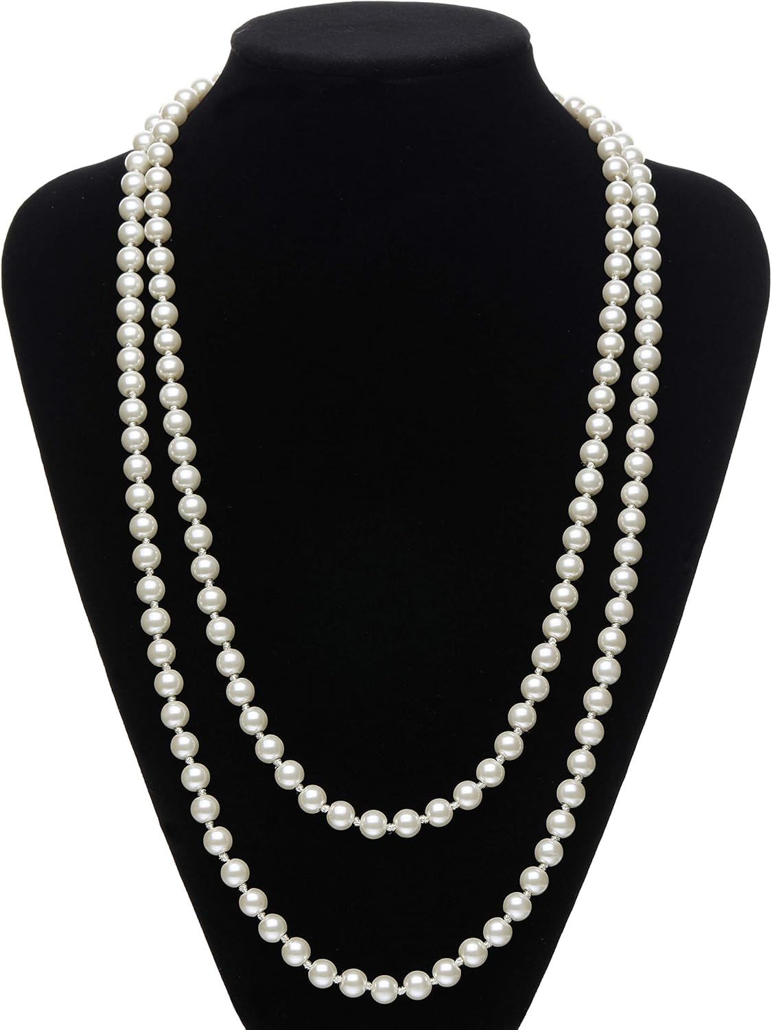 BABEYOND 1920s Flapper Gatsby Costume Accessories Set 20s Flapper Headband Pearl Necklace Gloves Cigarette Holder (Set-32): Clothing