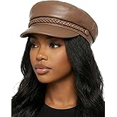 Funky Junque Newsboy Hat for Women – Trendy Greek Fisherman Cap, Classic Women's Baker Boy Newsies Hat, Ladies Fashion Caps