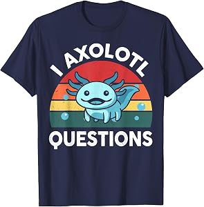 Kids I Axolotl Questions Funny Graphic Tees T-Shirt